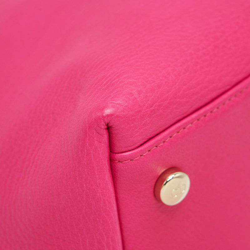 Christian Dior Granville Bag in Hot pink Leather GHW