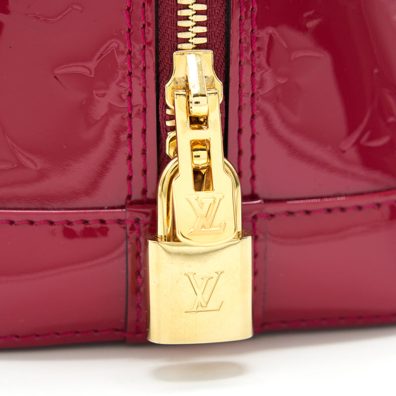 LOUIS VUITTON ALMA PM PATENT LEATHER INDIAN ROSE