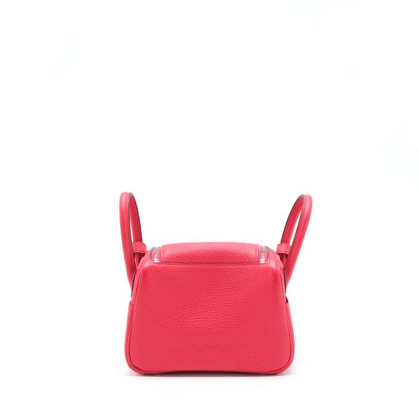 Hermes Mini Lindy Clemence Rose Extreme SHW Stamp Y