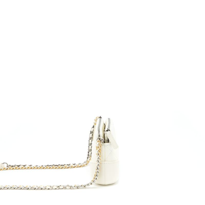 Chanel Gabrielle Clutch With Gold And Silver Chain