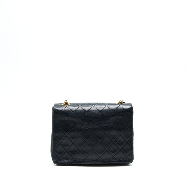 Chanel Vintage Small Flap Bag Lambskin Black GHW