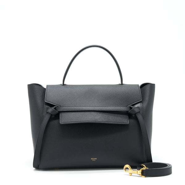 Celine Mini Belt Bag Grained Calfskin Black GHW