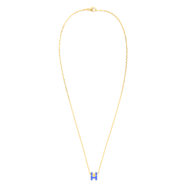 Hermes Mini Pop H Pendant Royal Blue GHW