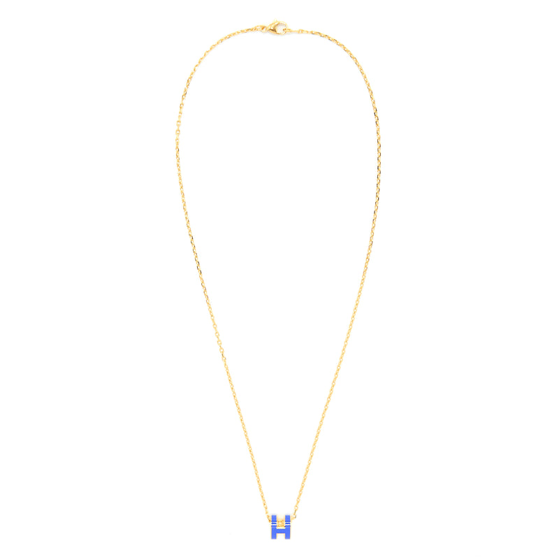 Hermes Mini Pop H Pendant Royal Blue GHW