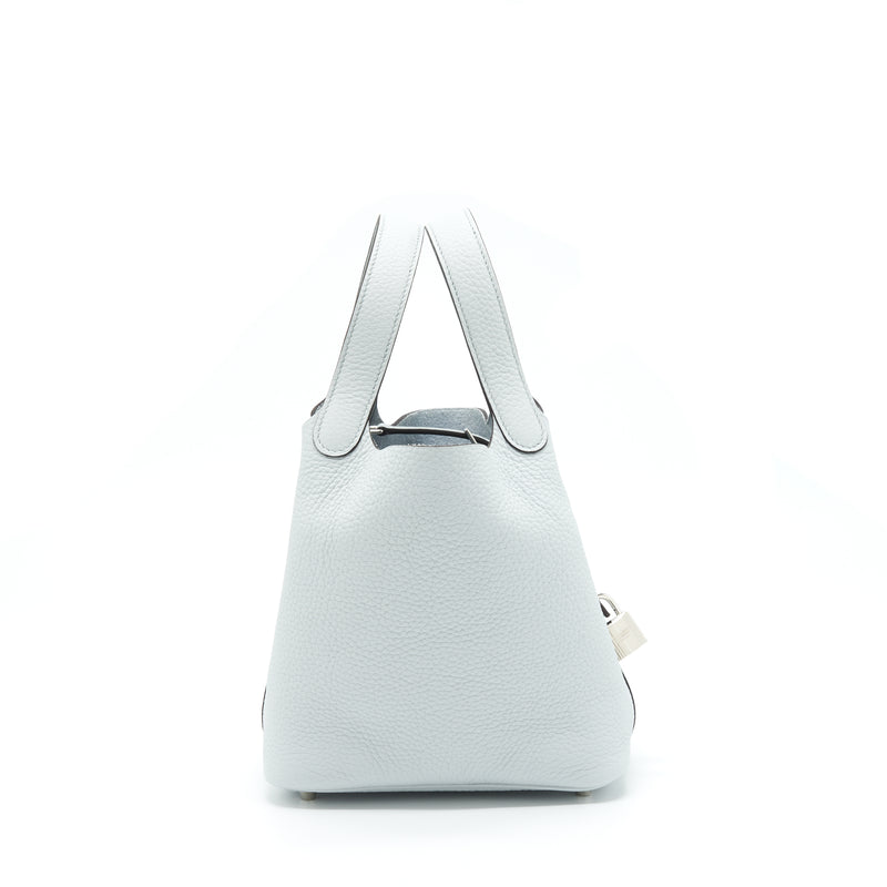 Hermes Picotin Lock 18 Bag Clemence Bleu Pale SHW Stamp Z