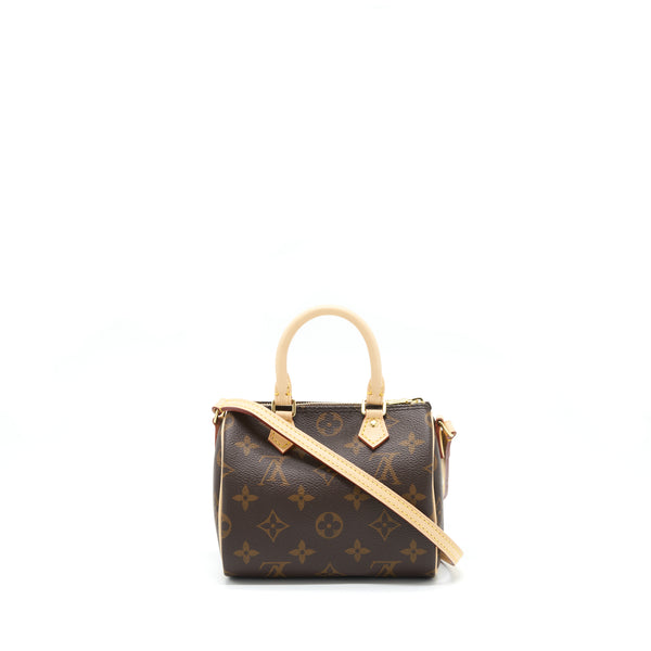 Louis Vuitton Nano Speedy Monogram Canvas GHW