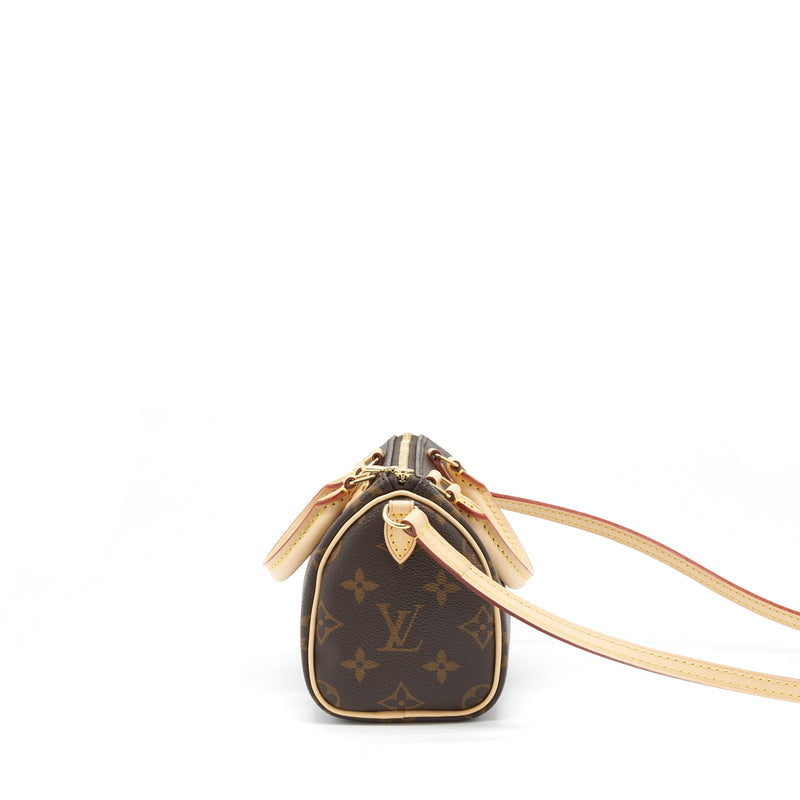 Louis Vuitton Nano Speedy Monogram Canvas GHW