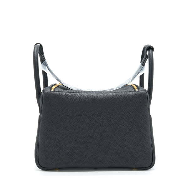 Hermes Lindy 30 Clemence Black GHW Stamp U
