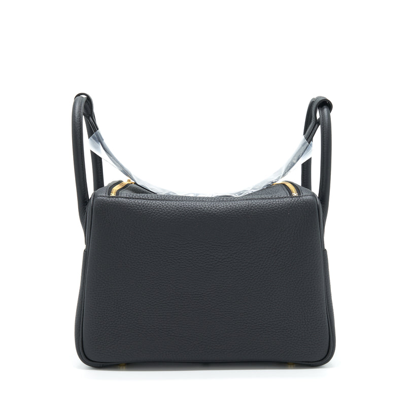 Hermes Lindy 30 Clemence Black GHW Stamp U