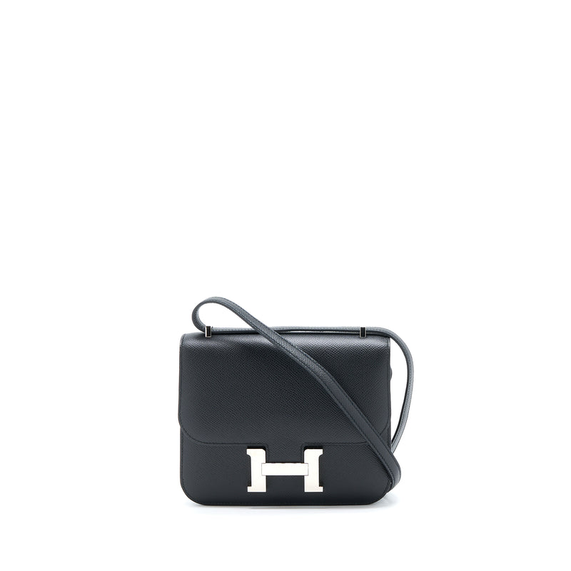 Hermes Mini Constance Epsom Black SHW Stamp Y