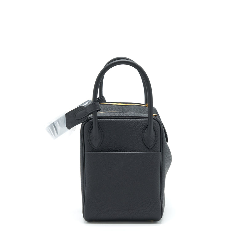 Hermes Lindy 30 Clemence Black GHW Stamp U