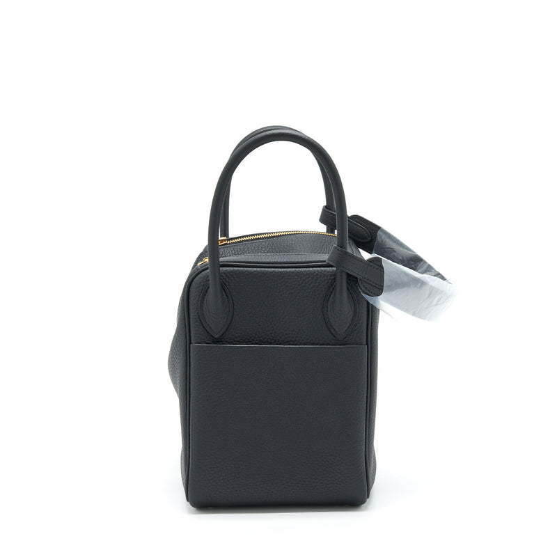 Hermes Lindy 30 Clemence Black GHW Stamp U