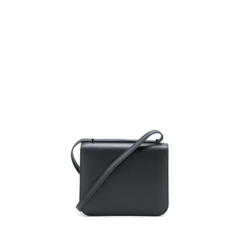 Hermes Mini Constance Epsom Black SHW Stamp Y