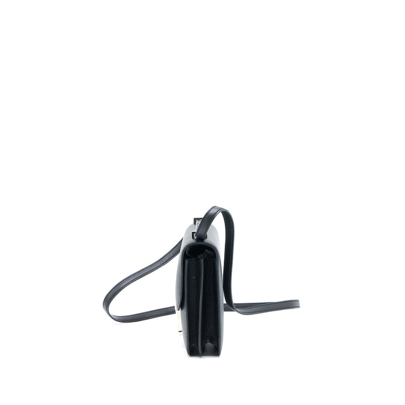 Hermes Mini Constance Epsom Black SHW Stamp Y