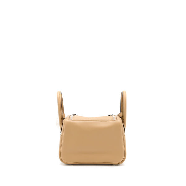Hermes Mini Lindy Swift Chai / Mauve Sylvestre SHW Stamp U
