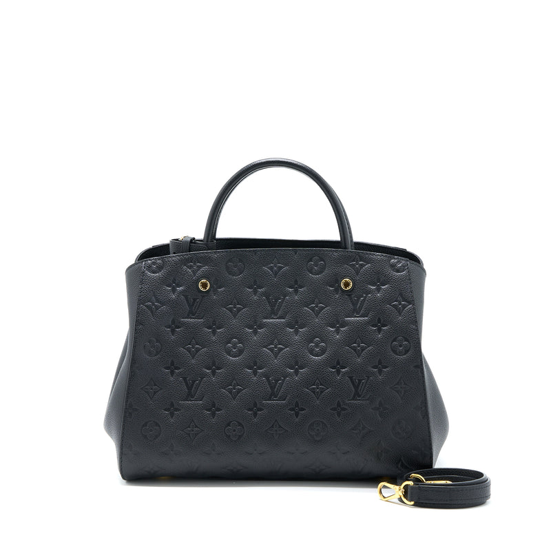 Pre-Owned Louis Vuitton Montaigne MM Monogram Empreinte Leather