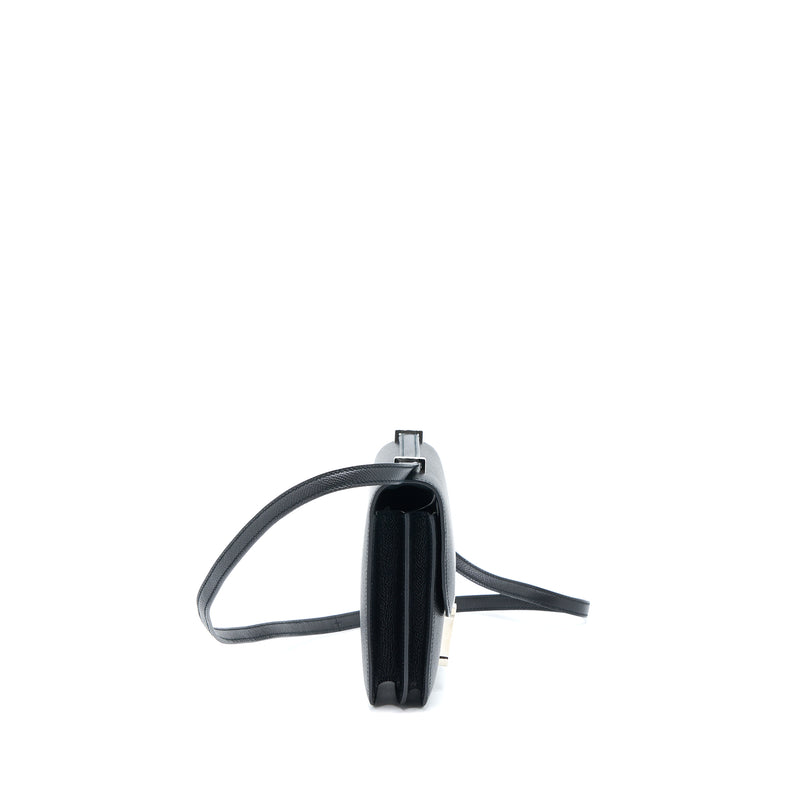 Hermes Mini Constance Epsom Black SHW Stamp Y