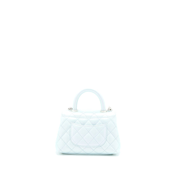 Chanel Mini Coco Handle Ombre Iridescent Caviar Light Blue Multicolour Hardware (Microchip)