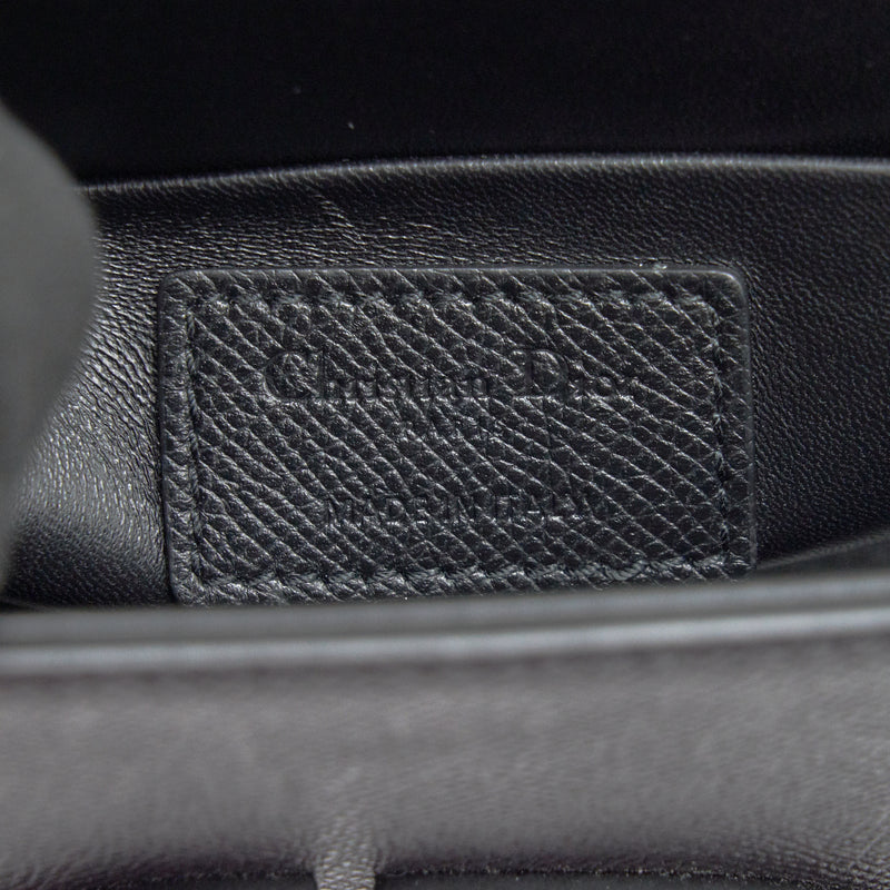 Dior 30 Montaigne Box Bag in Grained Calfskin So Black