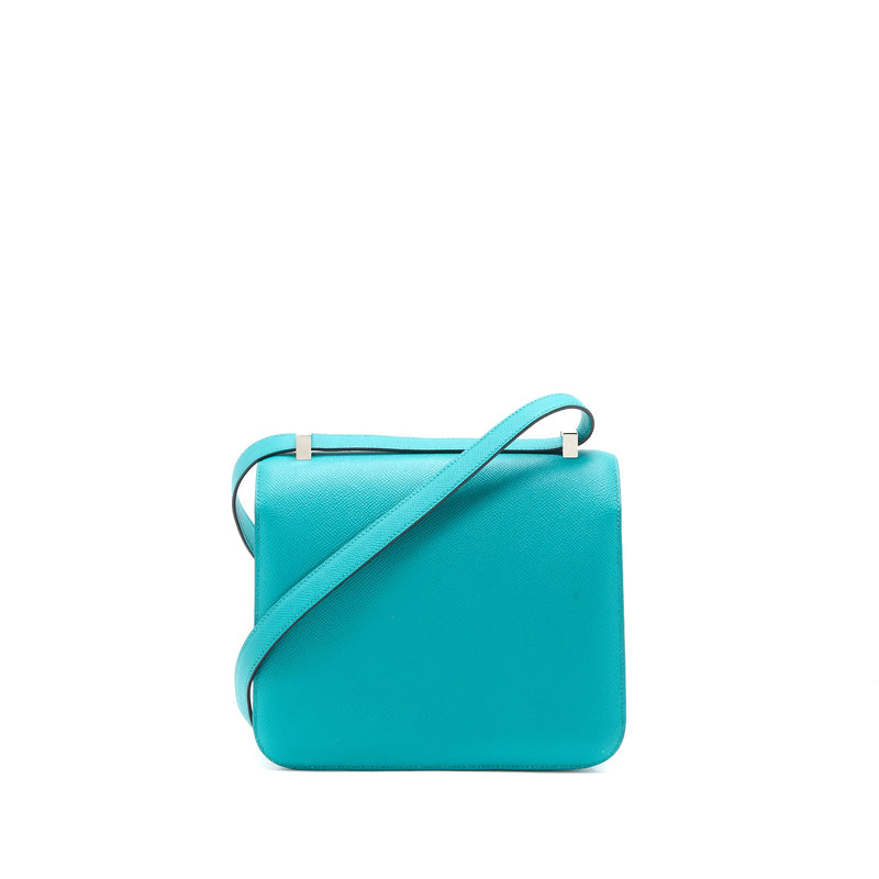 Hermes Constance 24 Bleu Paon / Menthe Enamel Hardware - Vendome