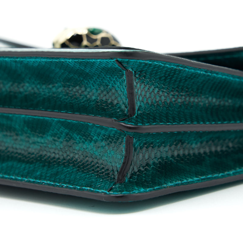 Bvalgari Serpenti Forever Crossbody Mini Bag Karung Green