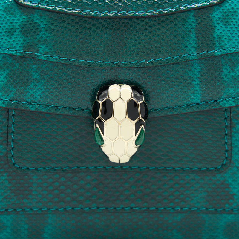 Bvalgari Serpenti Forever Crossbody Mini Bag Karung Green