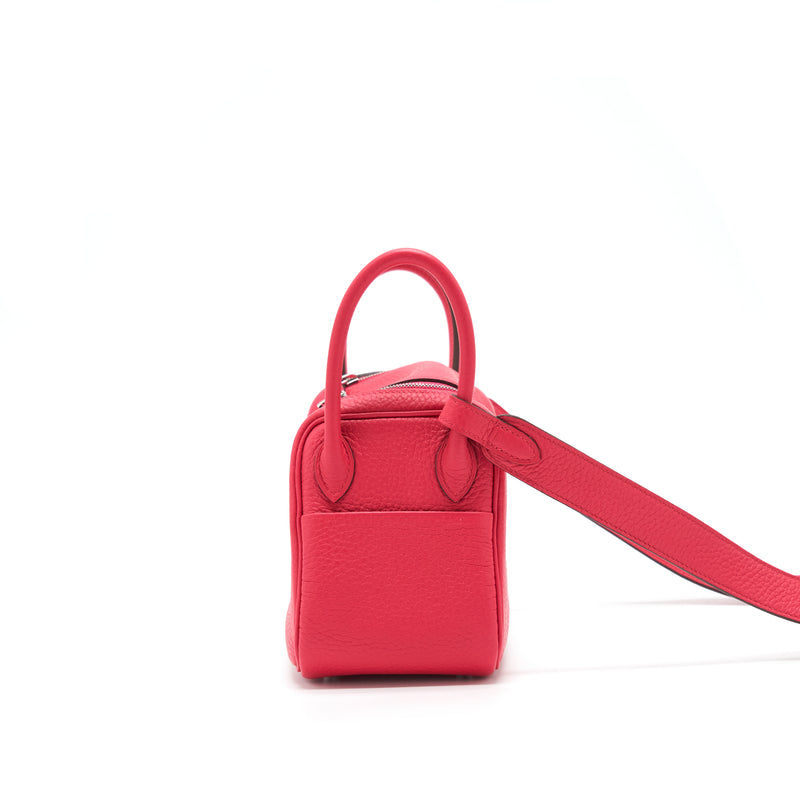 Hermes Mini Lindy Clemence Rose Extreme SHW Stamp Y