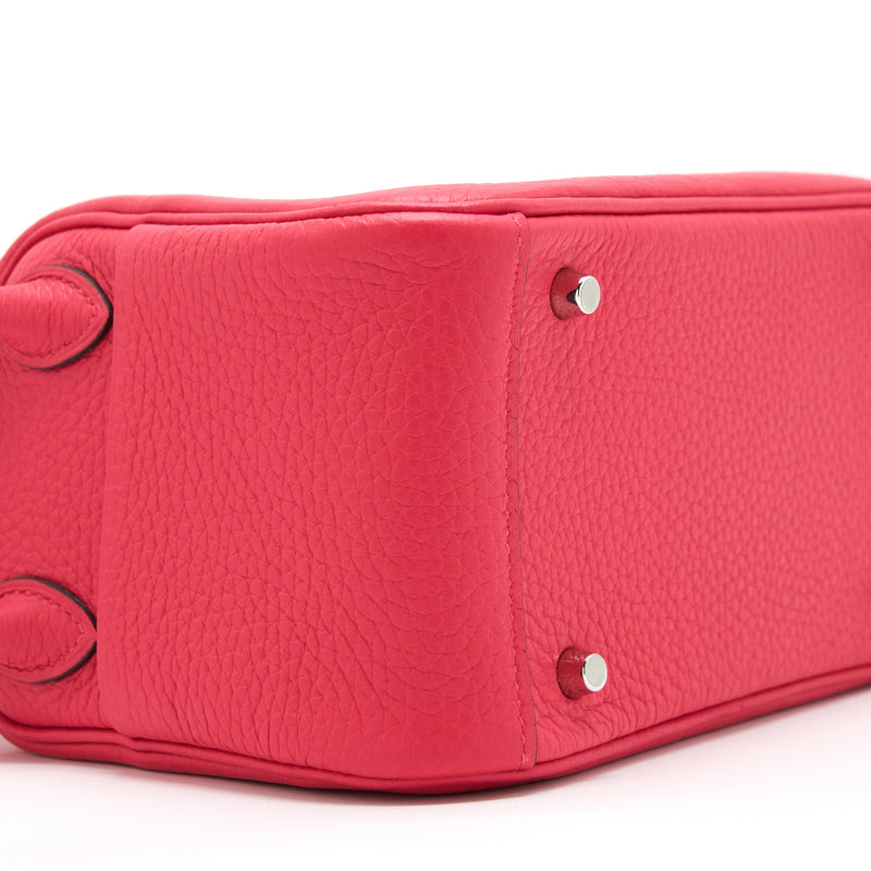 Hermes Mini Lindy Clemence Rose Extreme SHW Stamp Y