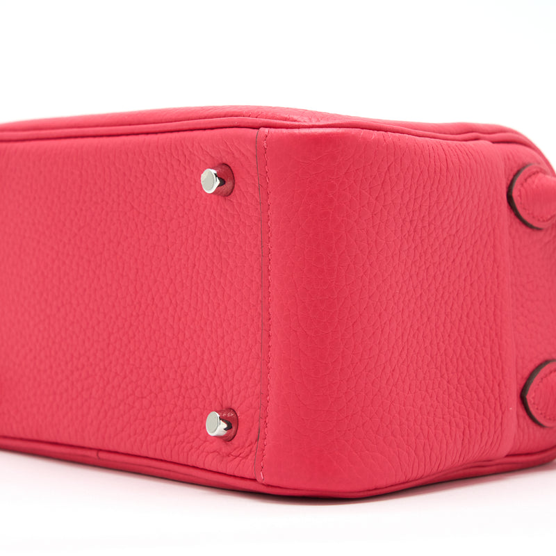 Hermes Mini Lindy Clemence Rose Extreme SHW Stamp Y