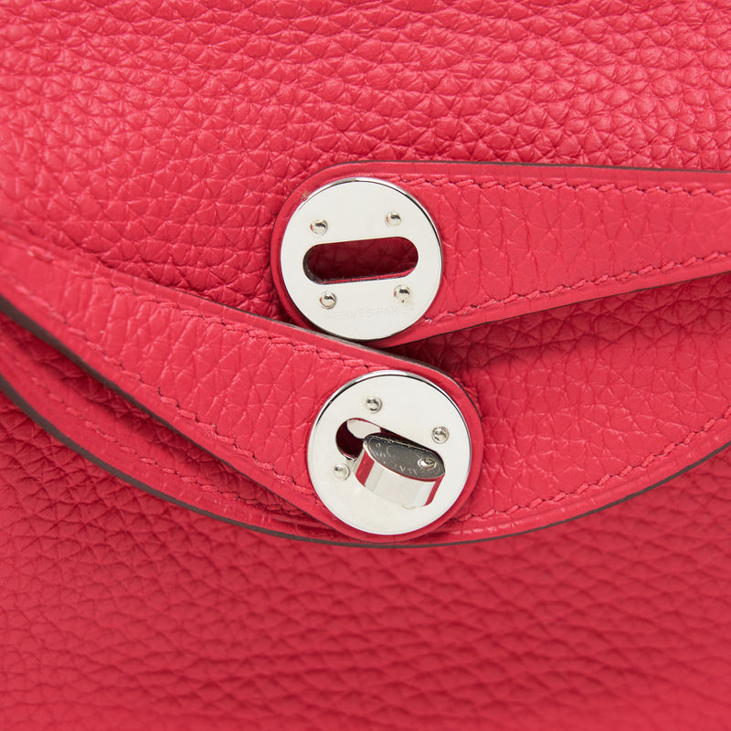 Hermes Mini Lindy Clemence Rose Extreme SHW Stamp Y