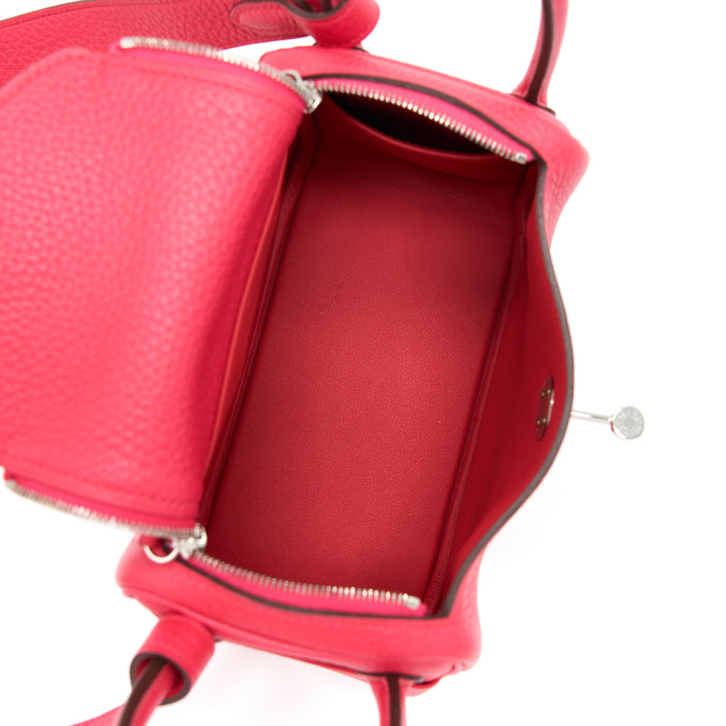 Hermes Mini Lindy Clemence Rose Extreme SHW Stamp Y