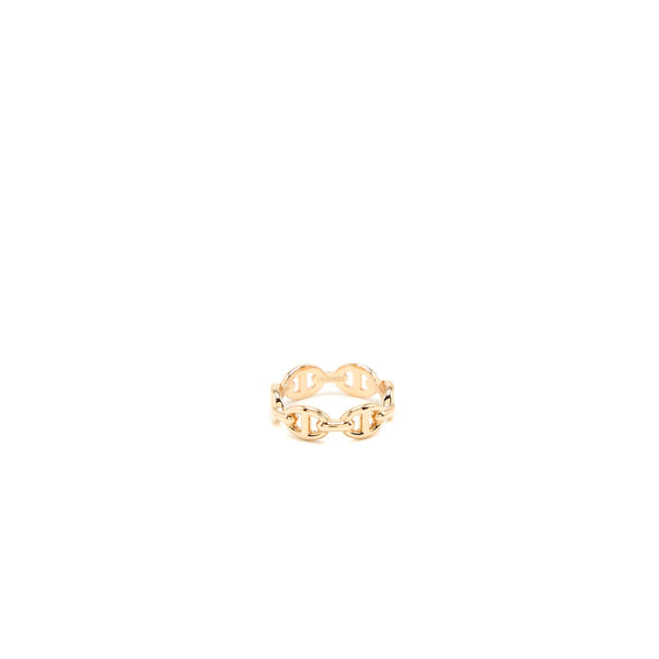 Hermes Size 51 Chaine D’ancre Enchainee Ring Small Model Rose Gold