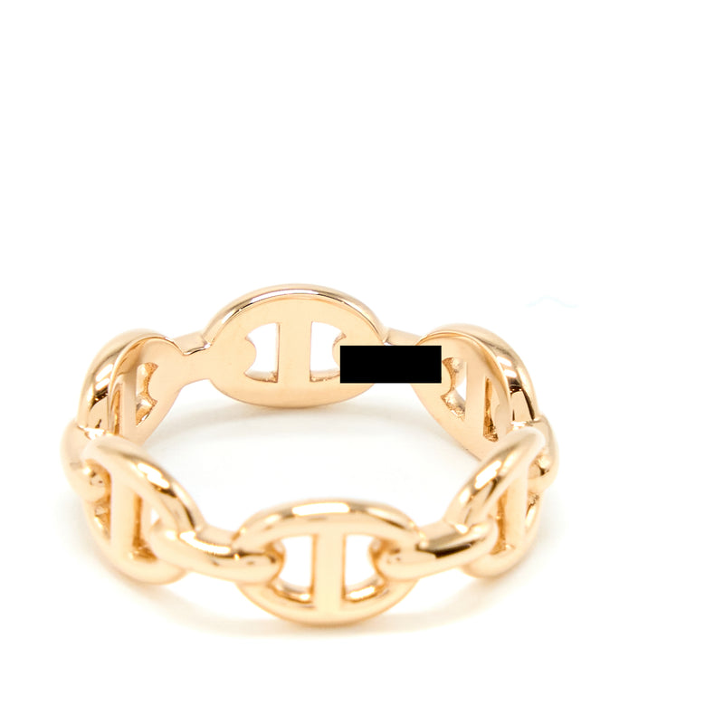 Hermes Size 51 Chaine D’ancre Enchainee Ring Small Model Rose Gold