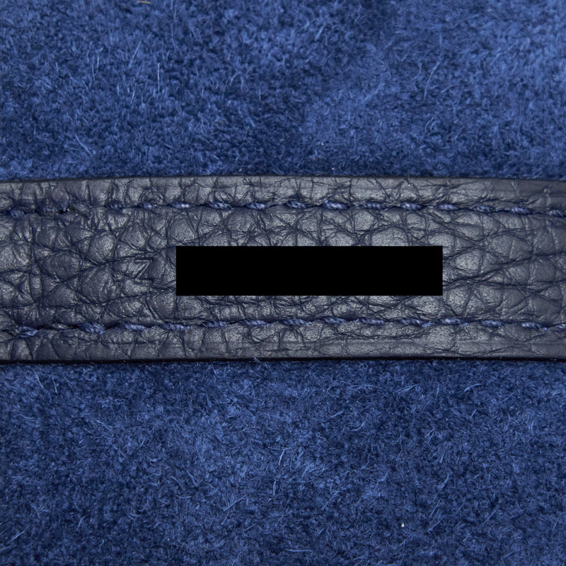 Hermes Picotin 18 Lock Bag Clemence Blue Nuit SHW Stamp Z