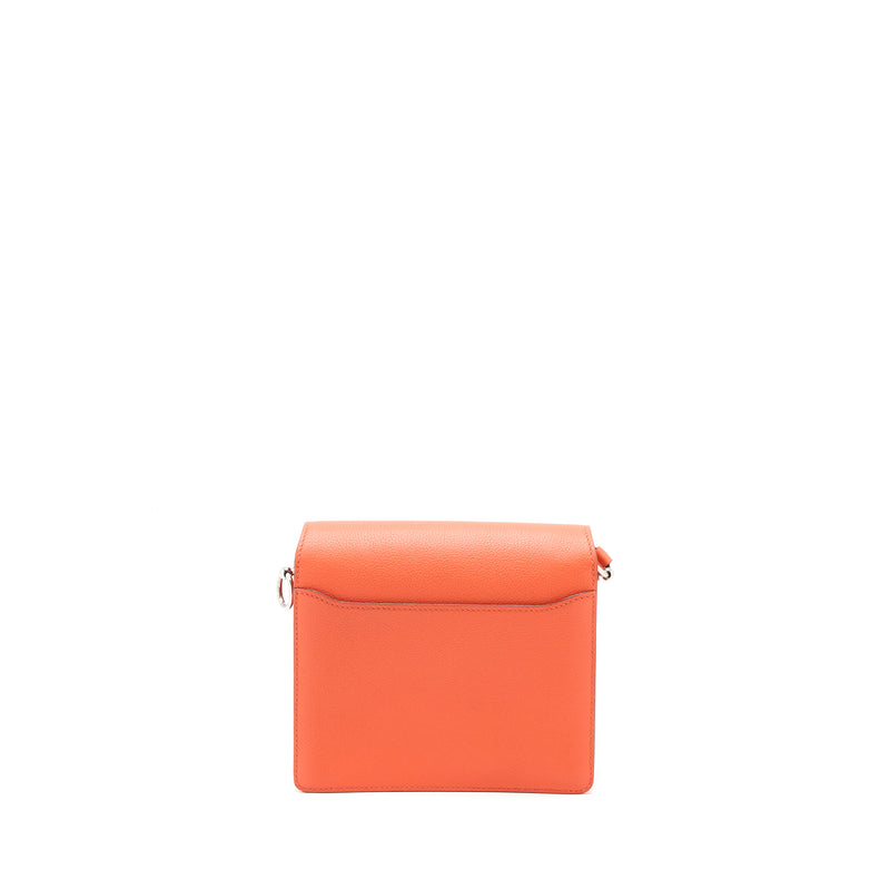 Hermes Mini Roulis Evercolor 9T Capucine SHW Stamp A