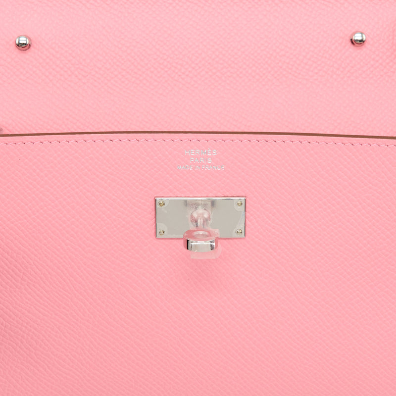 Hermes Kelly To Go Epsom 1Q Rose Confetti SHW Stamp Z