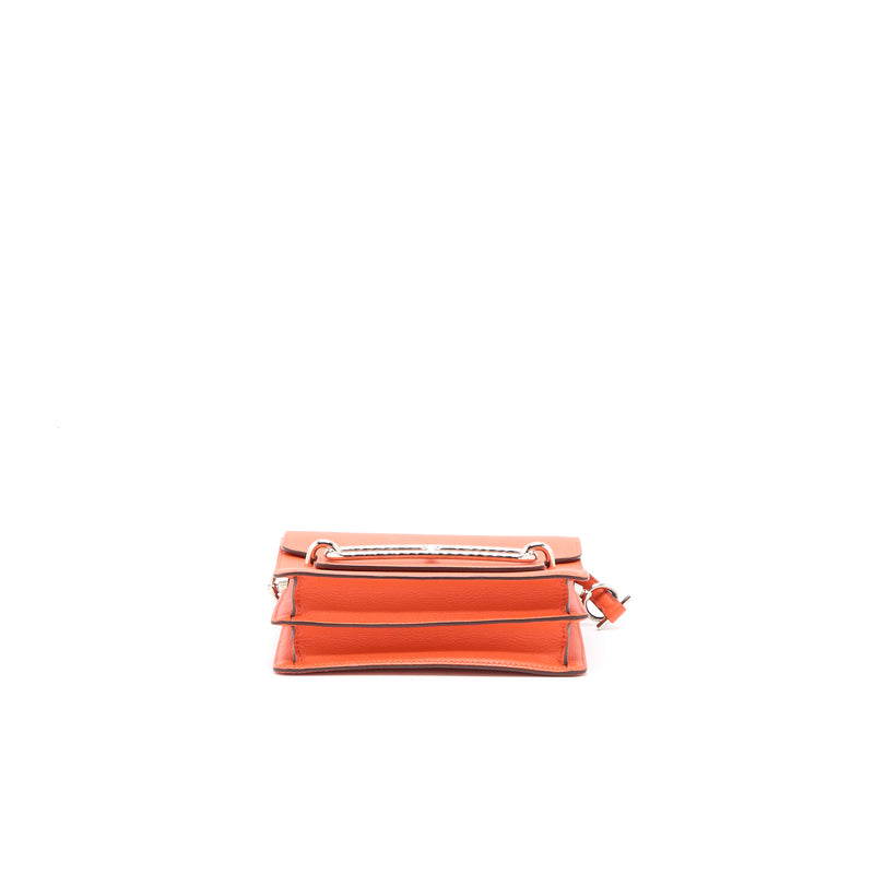 Hermes Mini Roulis Evercolor 9T Capucine SHW Stamp A