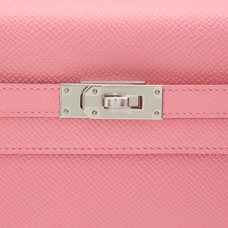 Hermes Kelly To Go Epsom 1Q Rose Confetti SHW Stamp Z