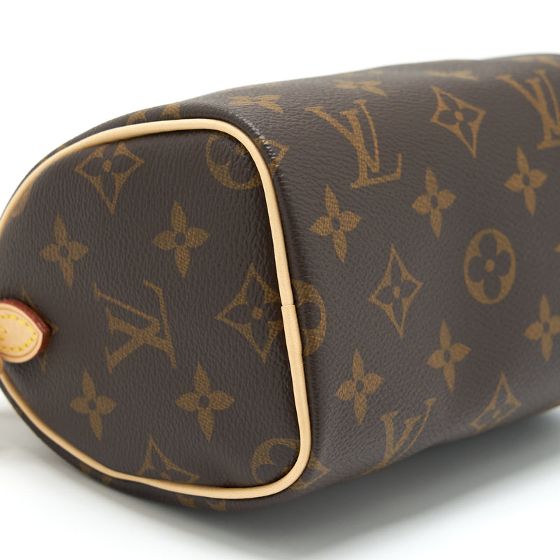 Louis Vuitton Nano Speedy Monogram Canvas GHW
