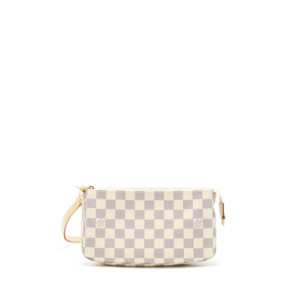 Louis Vuitton Pochette Accessories Damier Azur Canvas GHW