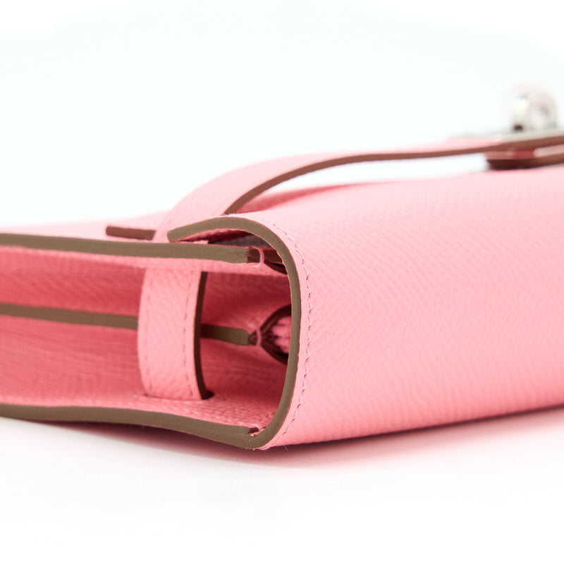 Hermes Kelly To Go Epsom 1Q Rose Confetti SHW Stamp Z