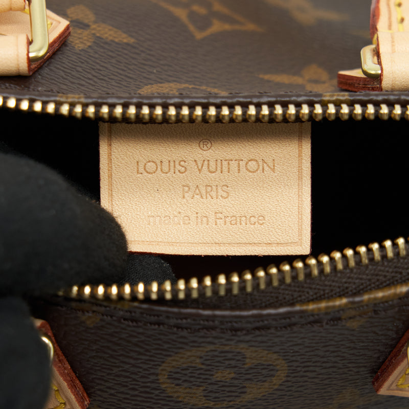 Louis Vuitton Nano Speedy Monogram Canvas GHW