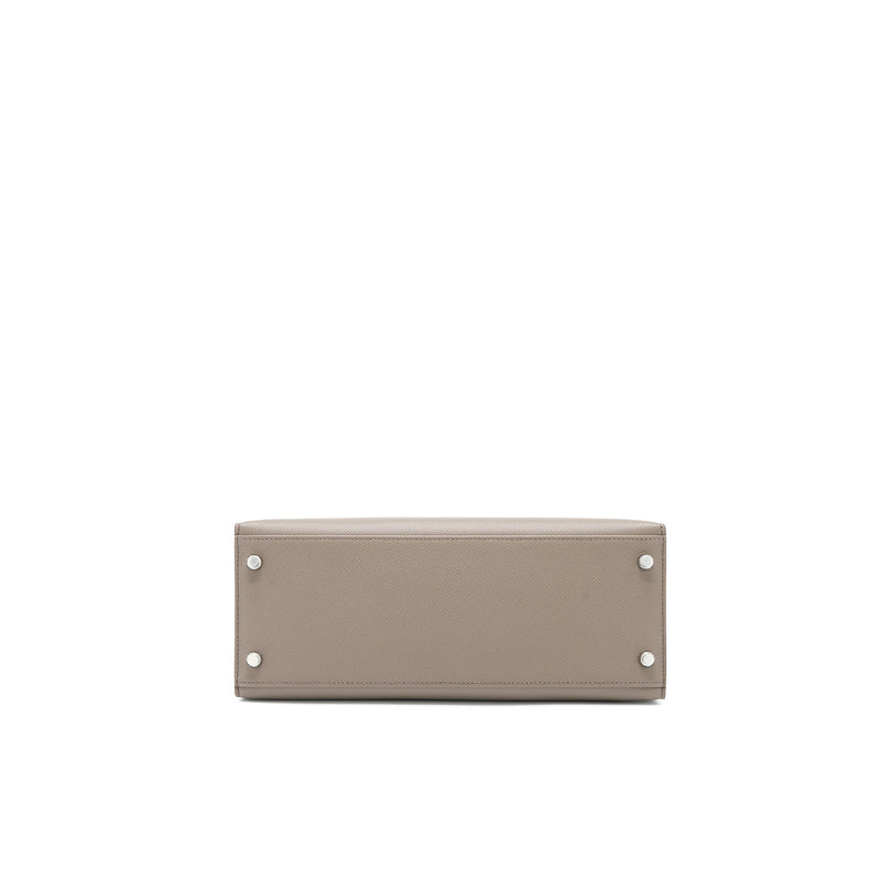 Hermes Kelly 28 Epsom 8F Gris Etain SHW Stamp D