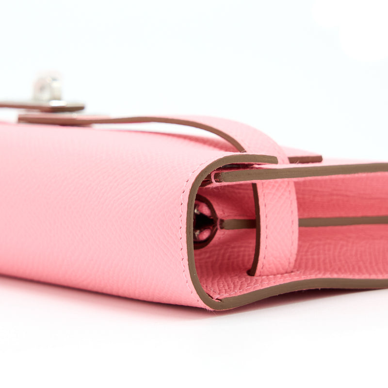 Hermes Kelly To Go Epsom 1Q Rose Confetti SHW Stamp Z