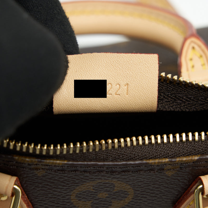 Louis Vuitton Nano Speedy Monogram Canvas GHW