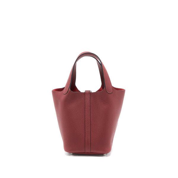 Hermes Picotin 18 Lock Bag Clemence Rouge H SHW Stamp U