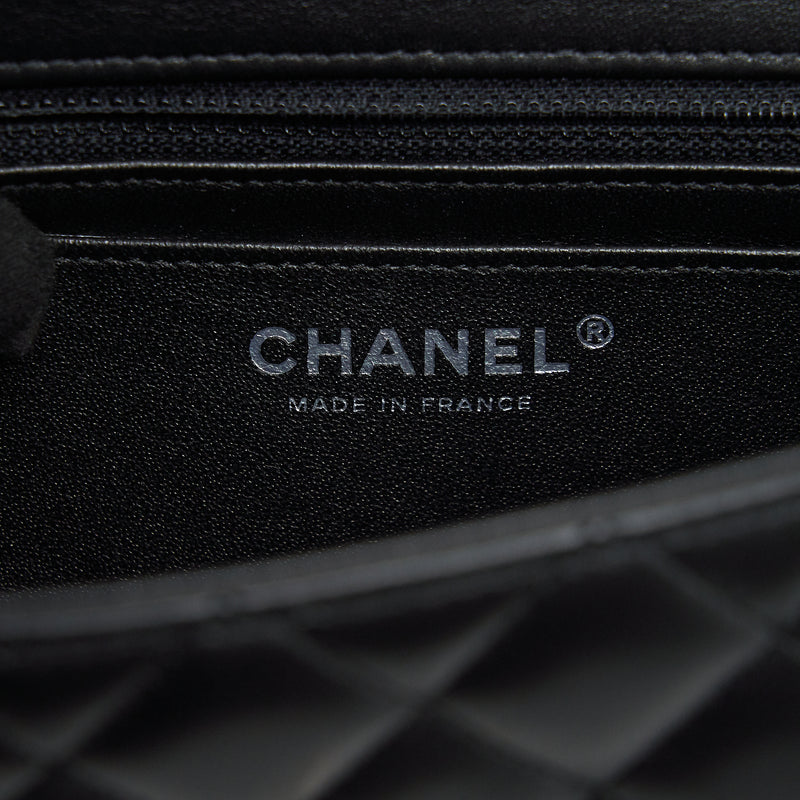 Chanel mini Rectangular Flap bag Lambskin black SHW