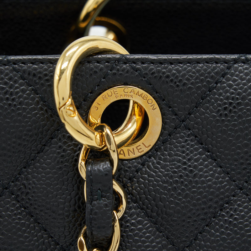 Chanel Grand Shopping Tote Bag Caviar Black GHW