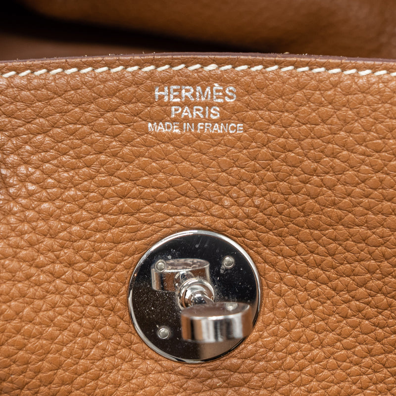 Hermes Lindy 34 Clemence Gold SHW Stamp Square Q