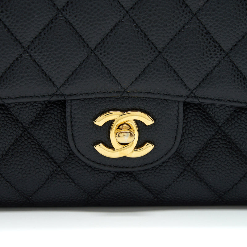 Chanel Medium Classic Double Flap Bag Caviar Black GHW